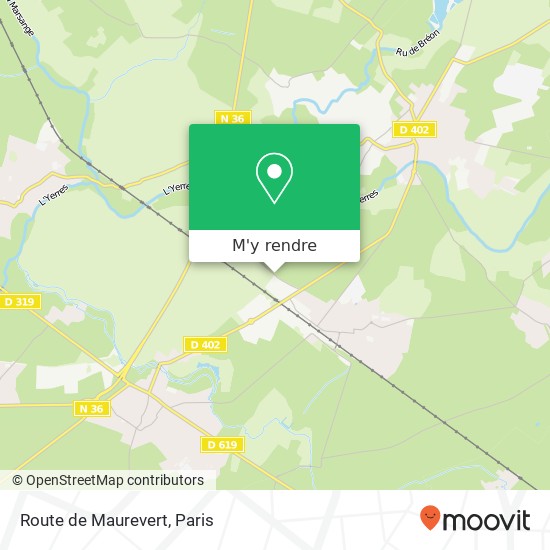 Route de Maurevert plan
