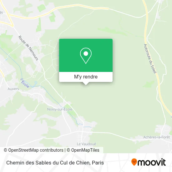 Chemin des Sables du Cul de Chien plan