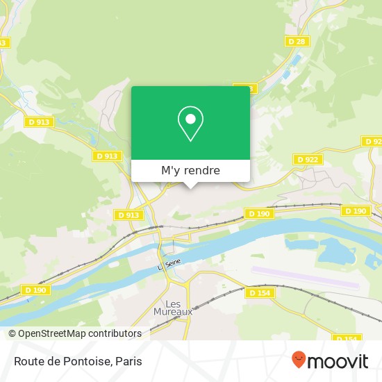 Route de Pontoise plan