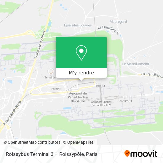 Roissybus Terminal 3 – Roissypôle plan