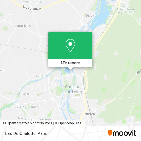 Lac De Chalette plan