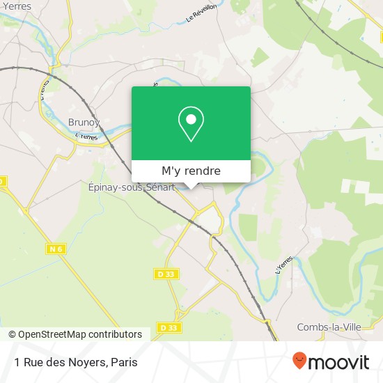 1 Rue des Noyers plan