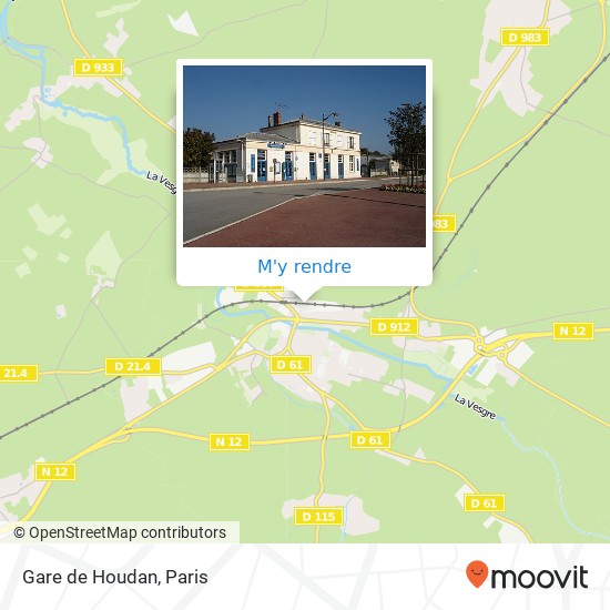 Gare de Houdan plan