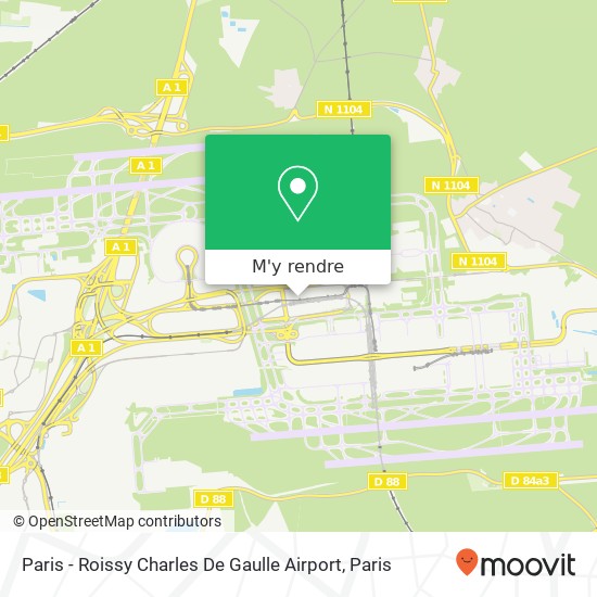 Paris - Roissy Charles De Gaulle Airport plan