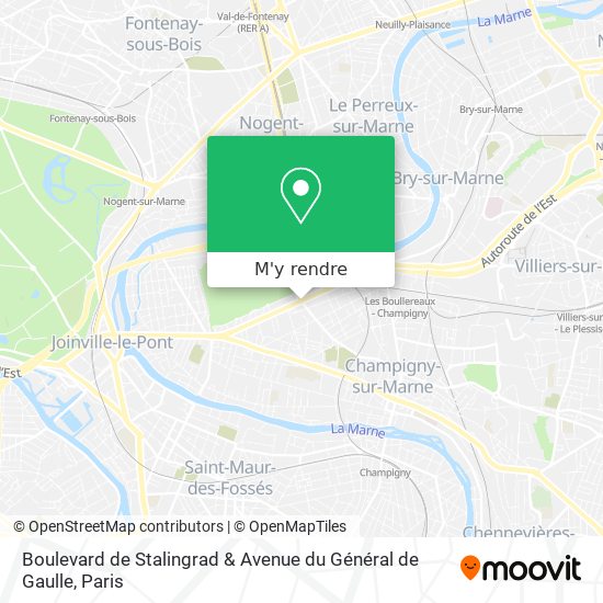 Boulevard de Stalingrad & Avenue du Général de Gaulle plan