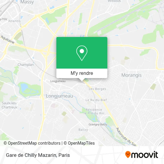 Gare de Chilly Mazarin plan