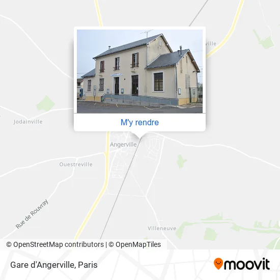 Gare d'Angerville plan