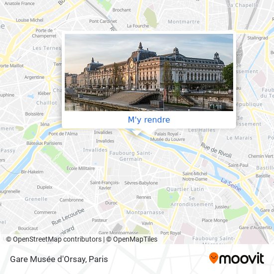 Gare Musée d'Orsay plan