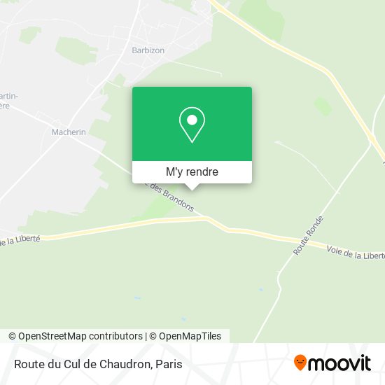 Route du Cul de Chaudron plan
