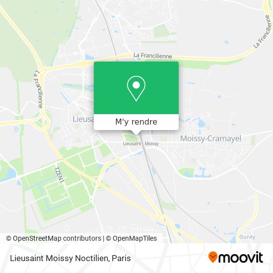 Lieusaint Moissy Noctilien plan
