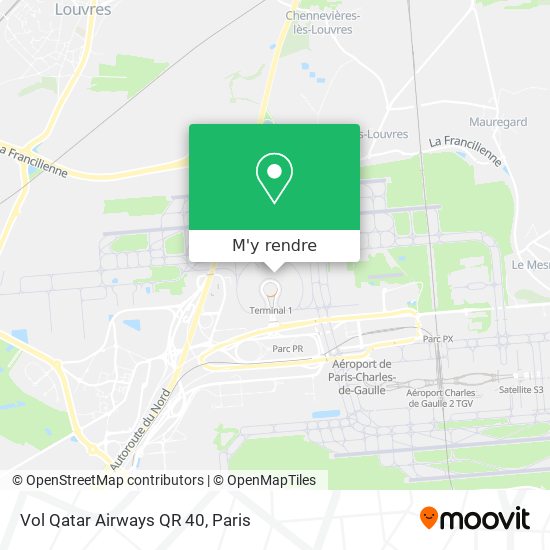 Vol Qatar Airways QR 40 plan