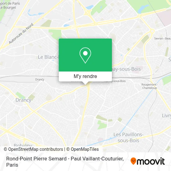 Rond-Point Pierre Semard - Paul Vaillant-Couturier plan