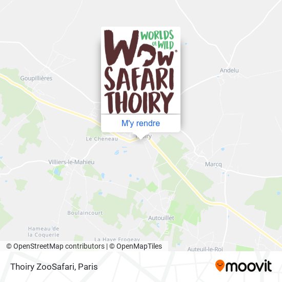 Thoiry ZooSafari plan