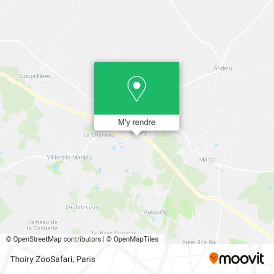 Thoiry ZooSafari plan