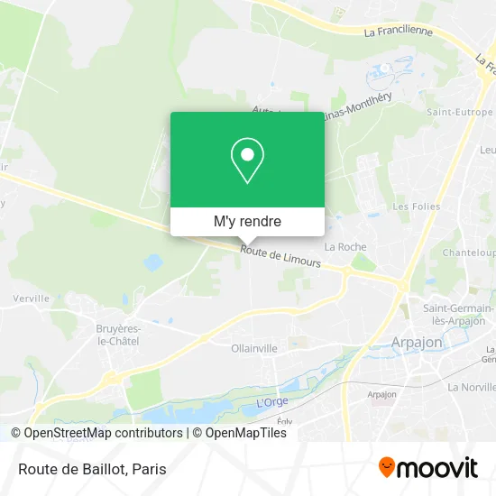 Route de Baillot plan