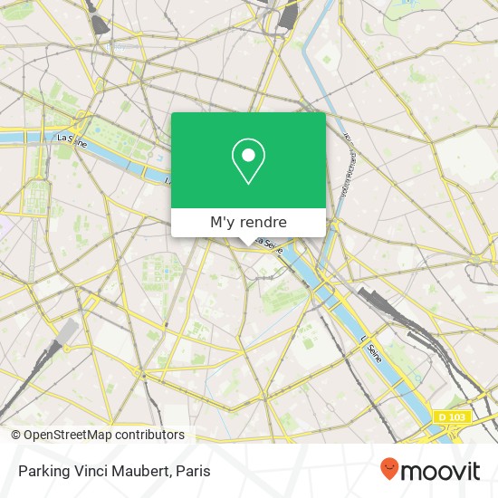 Parking Vinci Maubert plan