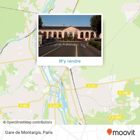 Gare de Montargis plan