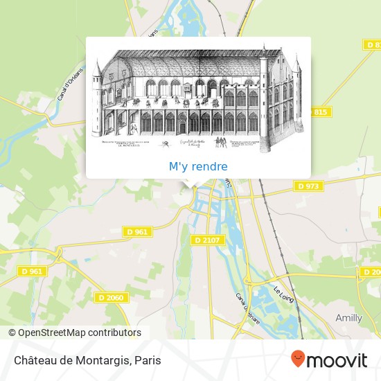 Château de Montargis plan