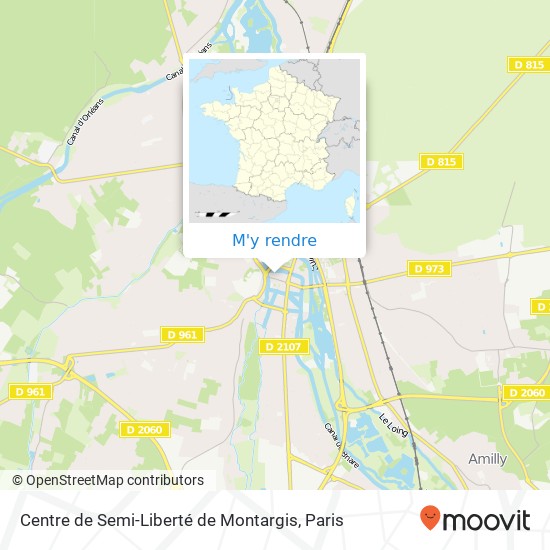 Centre de Semi-Liberté de Montargis plan