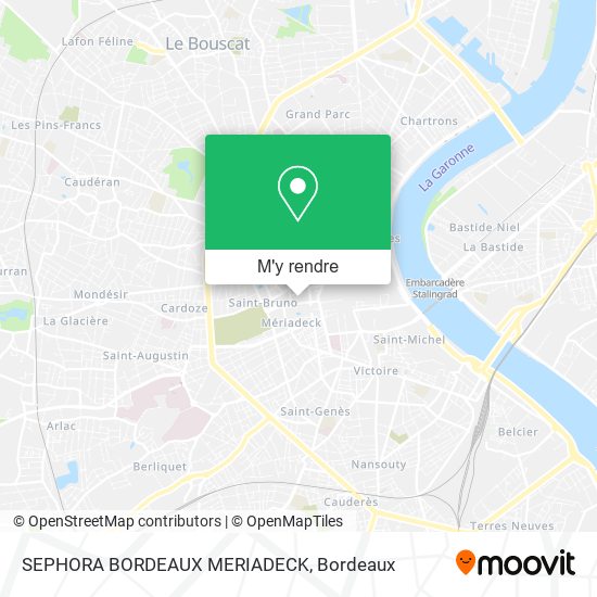 SEPHORA BORDEAUX MERIADECK plan