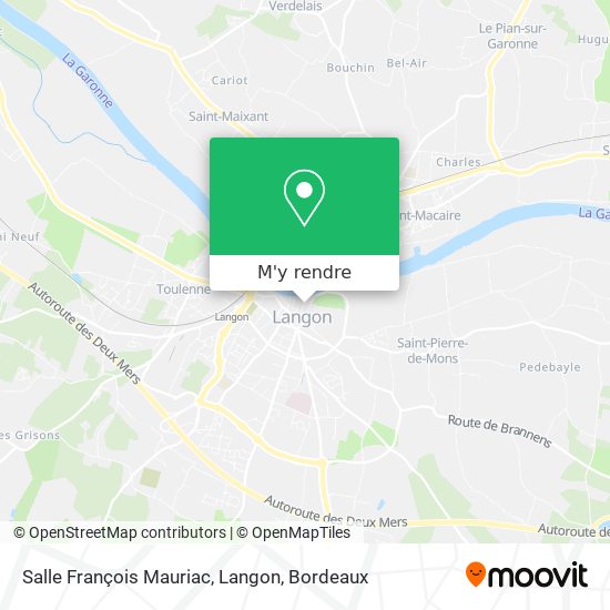Salle François Mauriac, Langon plan