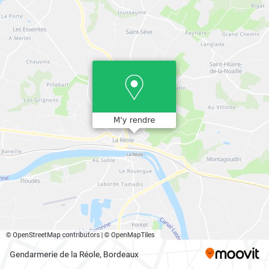 Gendarmerie de la Réole plan