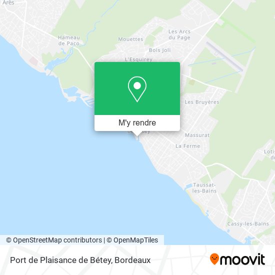 Port de Plaisance de Bétey plan
