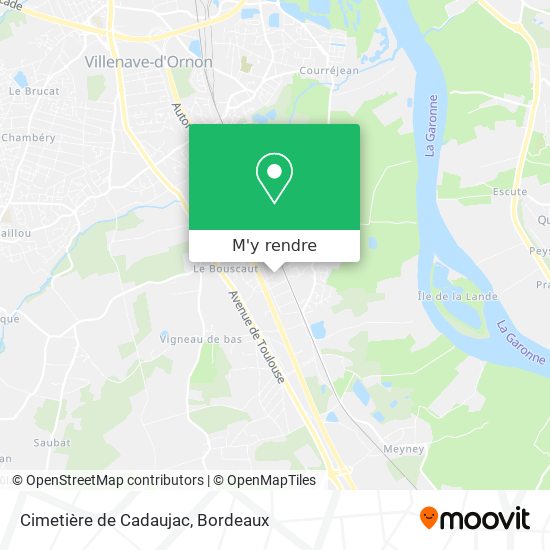 Cimetière de Cadaujac plan