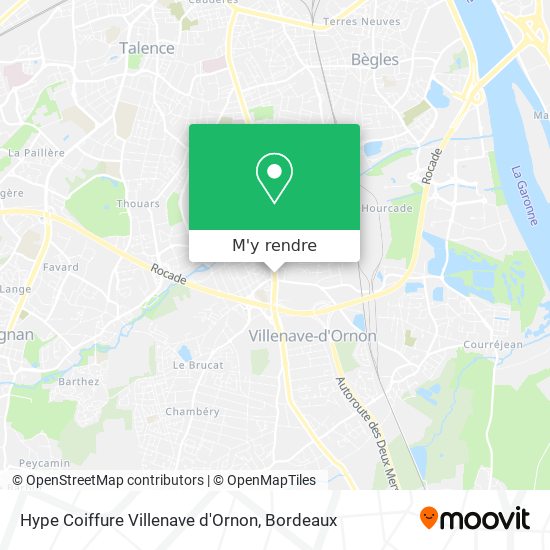 Hype Coiffure Villenave d'Ornon plan