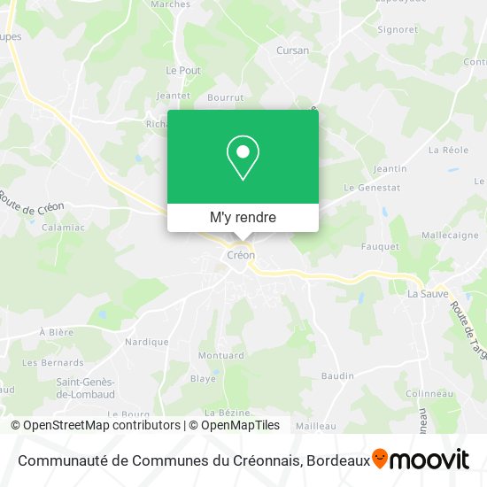 Communauté de Communes du Créonnais plan