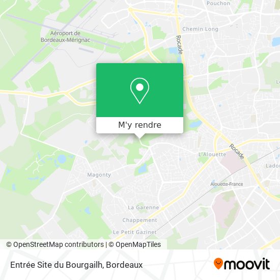 Entrée Site du Bourgailh plan