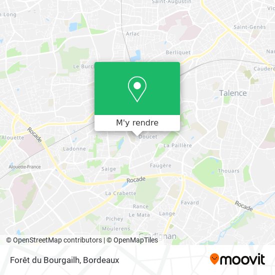 Forêt du Bourgailh plan