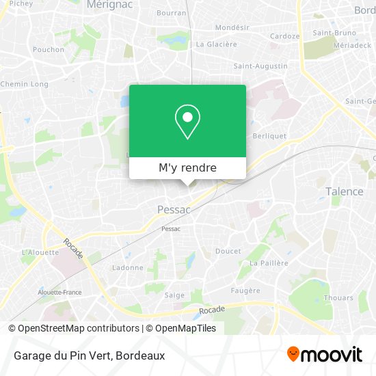 Garage du Pin Vert plan