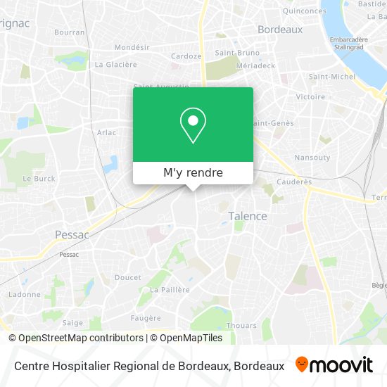 Centre Hospitalier Regional de Bordeaux plan