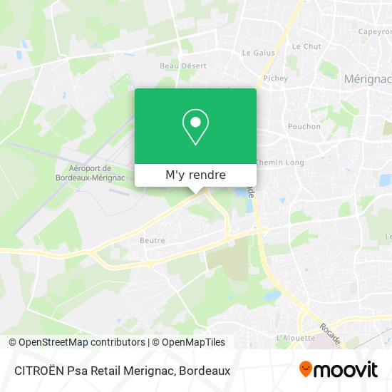 CITROËN Psa Retail Merignac plan