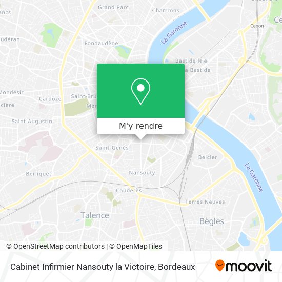 Cabinet Infirmier Nansouty la Victoire plan