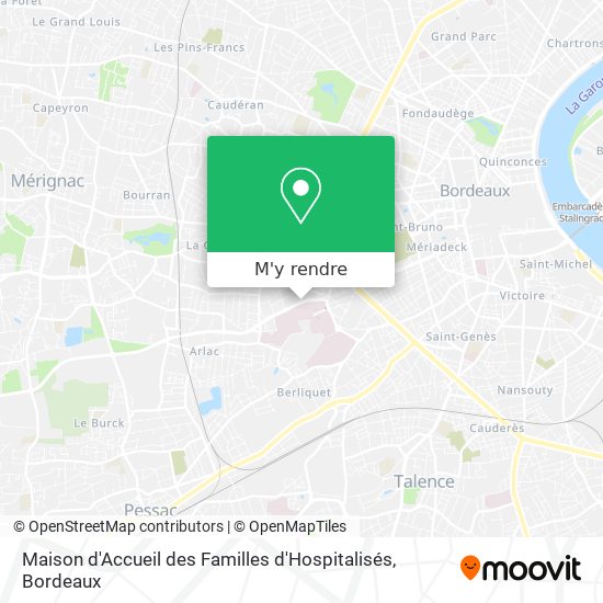 Maison d'Accueil des Familles d'Hospitalisés plan