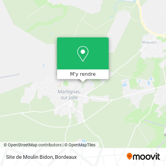 Site de Moulin Bidon plan