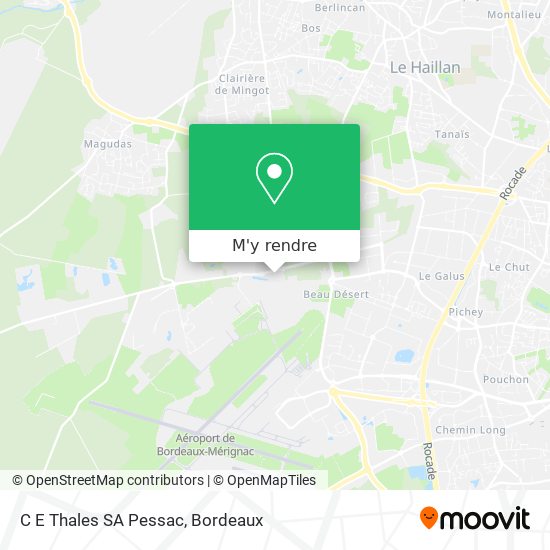 C E Thales SA Pessac plan