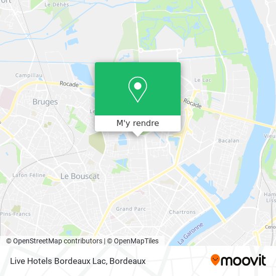 Live Hotels Bordeaux Lac plan