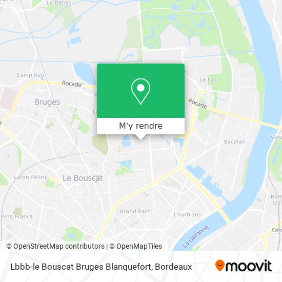 Lbbb-le Bouscat Bruges Blanquefort plan