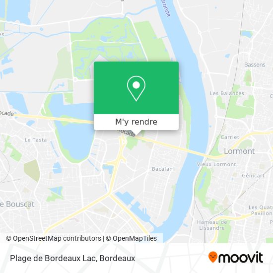 Plage de Bordeaux Lac plan