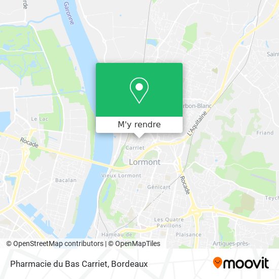 Pharmacie du Bas Carriet plan