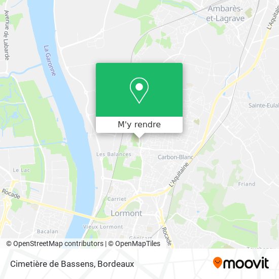 Cimetière de Bassens plan