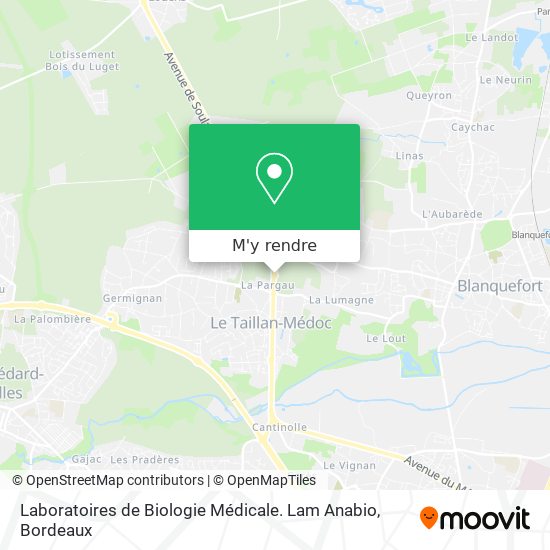 Laboratoires de Biologie Médicale. Lam Anabio plan