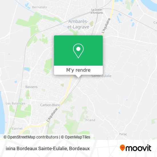 ixina Bordeaux Sainte-Eulalie plan