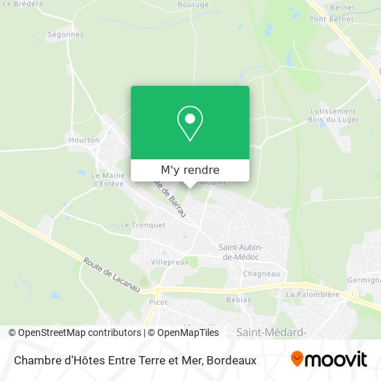 Chambre d'Hôtes Entre Terre et Mer plan