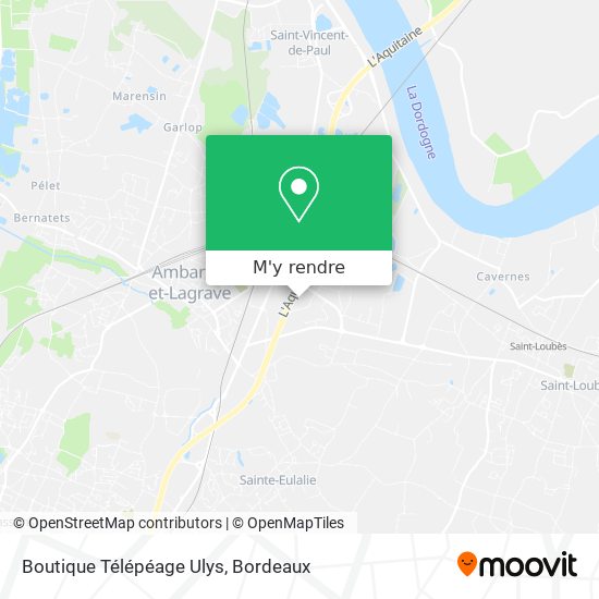 Boutique Télépéage Ulys plan