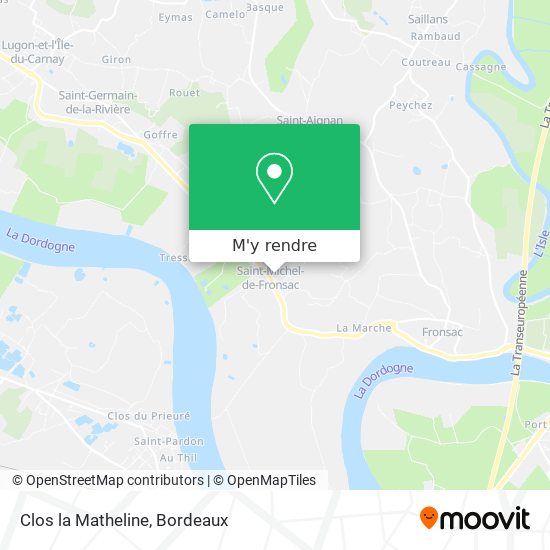 Clos la Matheline plan
