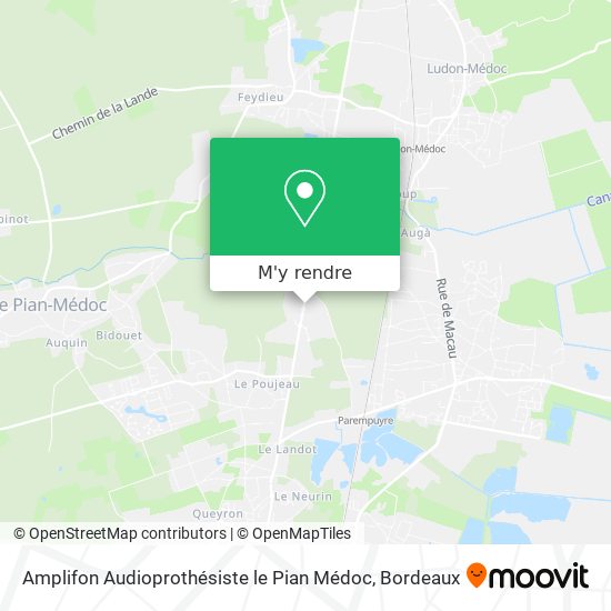 Amplifon Audioprothésiste le Pian Médoc plan